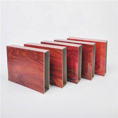 Зерно древесины 9 дюймов общих прямоугольных алюминиевых прессованных профилей